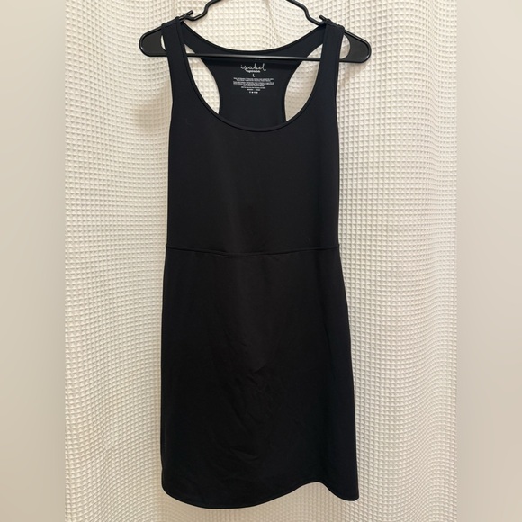 Ingrid & Isabel Pants - Black Athletic Tennis Dress w/ Shorts - size L NWOT